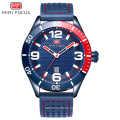 MINI FOCUS 0155 G Military Sport Men Watches Fashion Top Luxury Brand Quartz Auto Calendar Leather Wristwatch